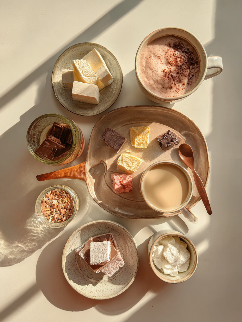 Ingredients for Cherry Vanilla Dirty Soda Recipe Viral Creamy Soda Drink