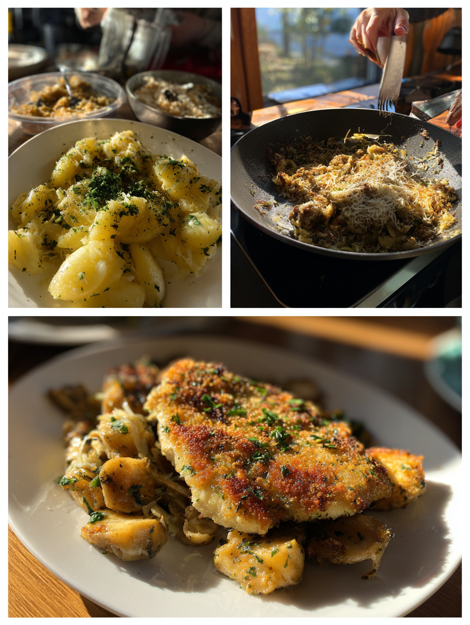 Steps for Golden Parmesan Herb-Crusted Chicken Cutlets