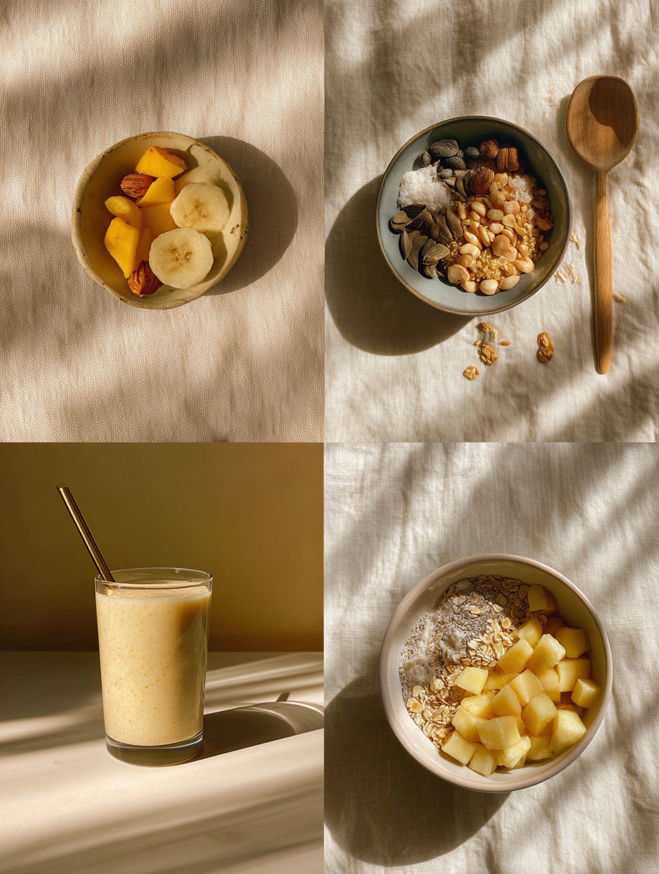 Steps for Peach Mango Smoothie Recipe Tropical Drink