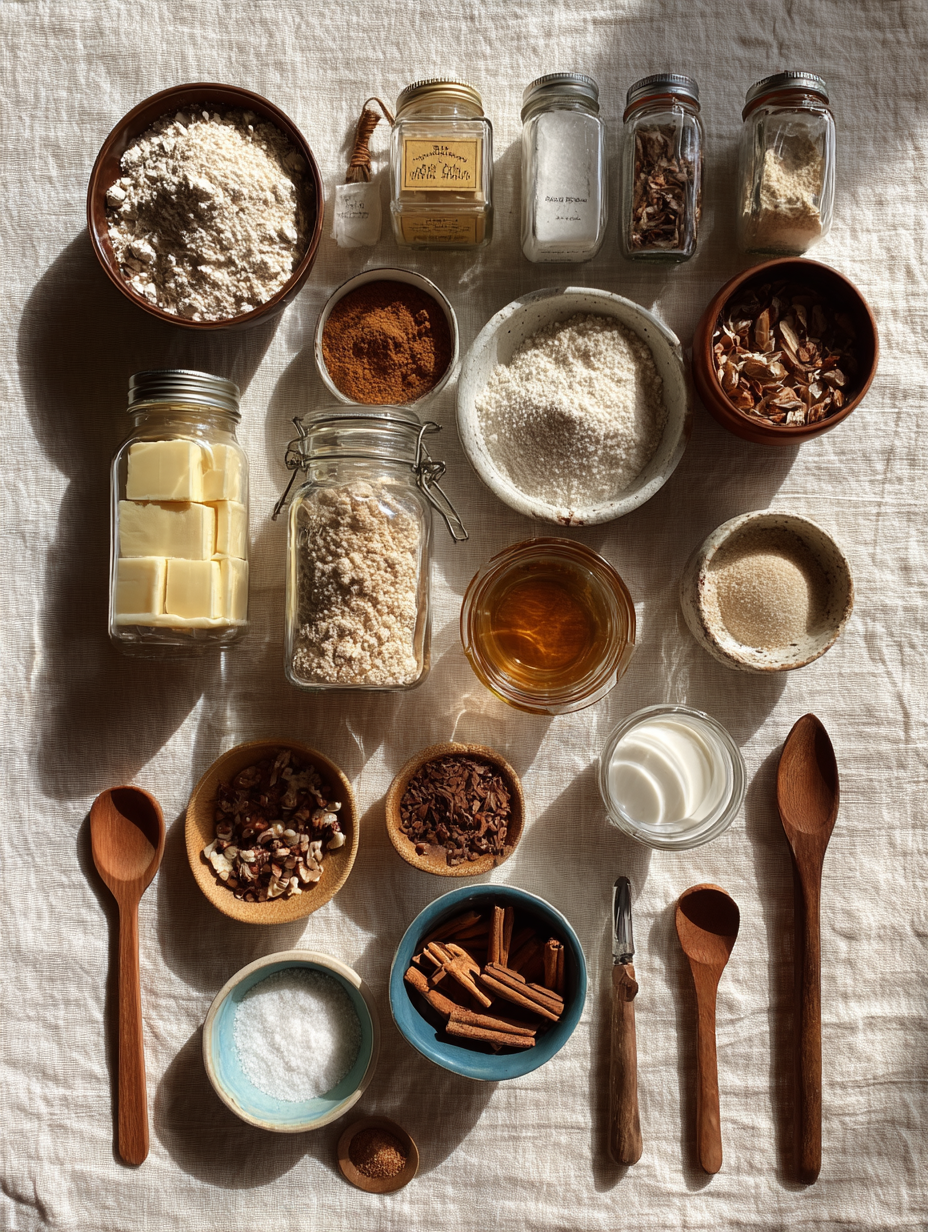 Ingredients for Brown Butter Pumpkin Cookies Recipe Fall Viral Dessert