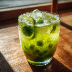 Iced Matcha Lemonade Recipe Green Citrus Drink