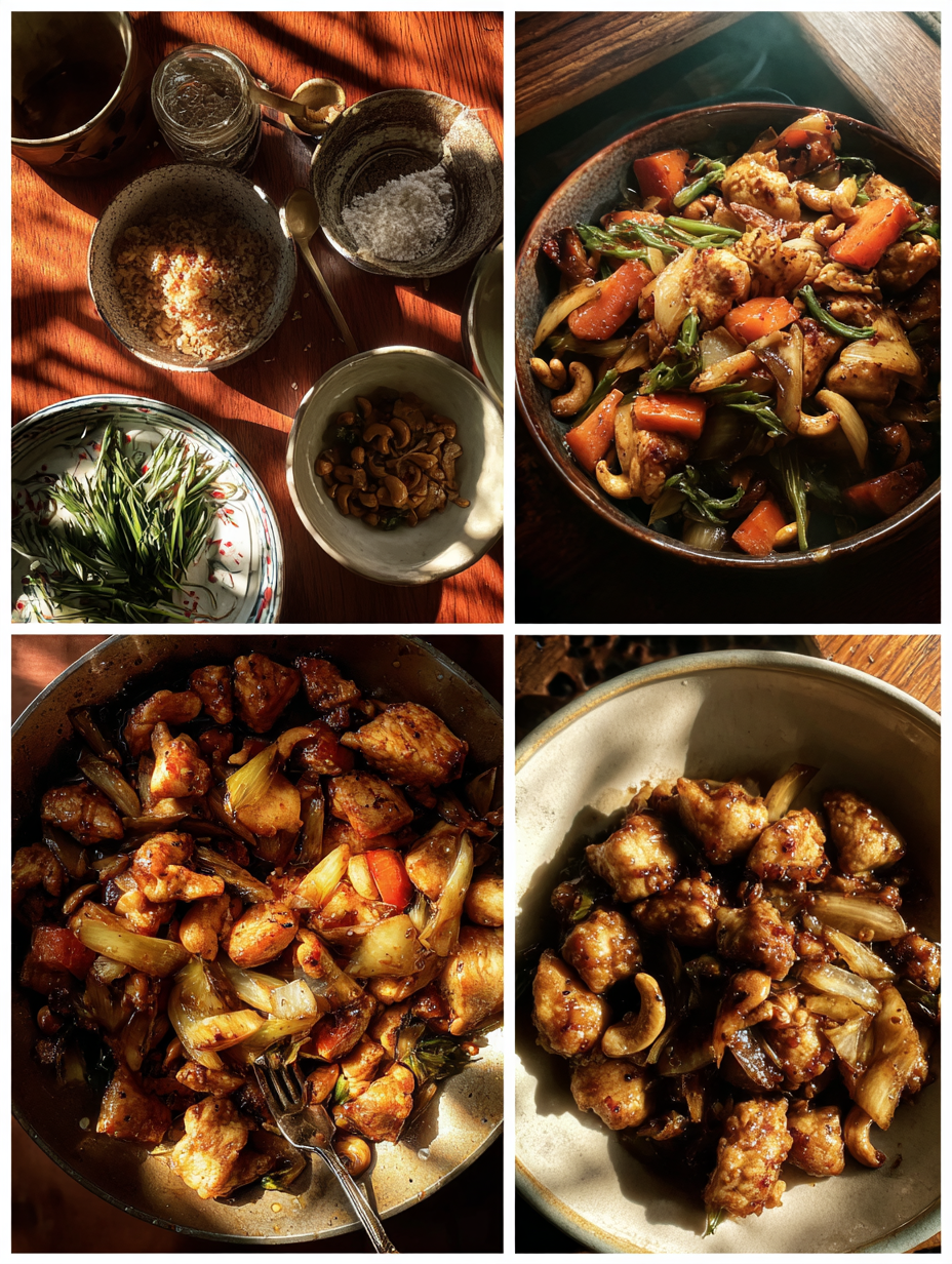 Steps for Savory Sheet Pan Cashew Chicken High Protein with Meal Prep