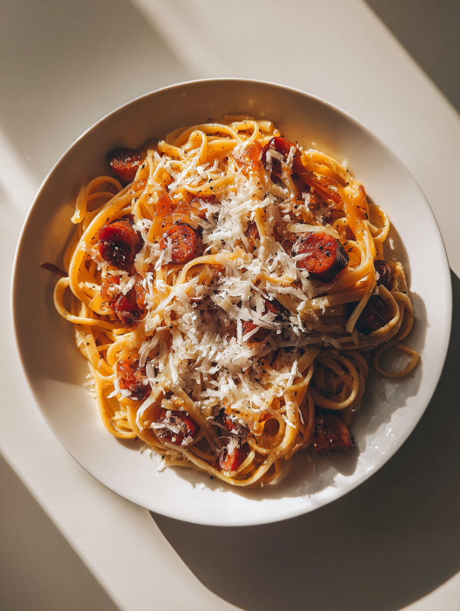 Ingredients for French Onion Pasta Recipe One Pot Creamy Lunch