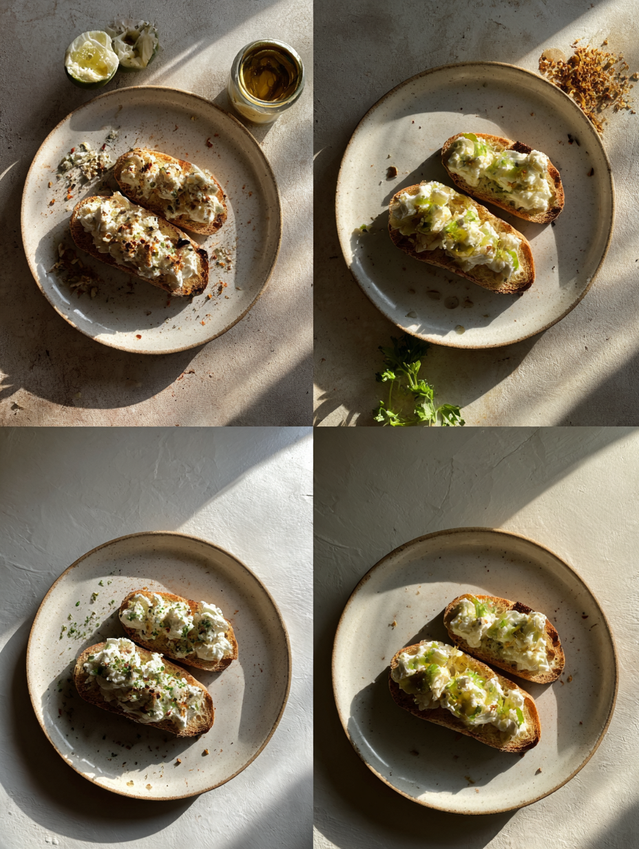 Steps for Whipped Cottage Cheese Bruschetta Recipe High Protein Dip