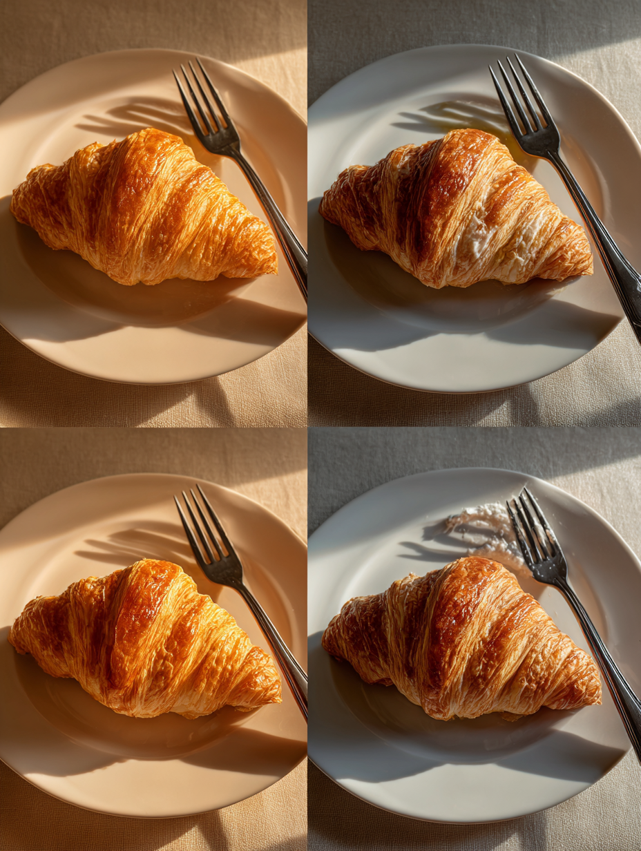 Steps for Pistachio Cream Croissant Recipe Viral French Pastry