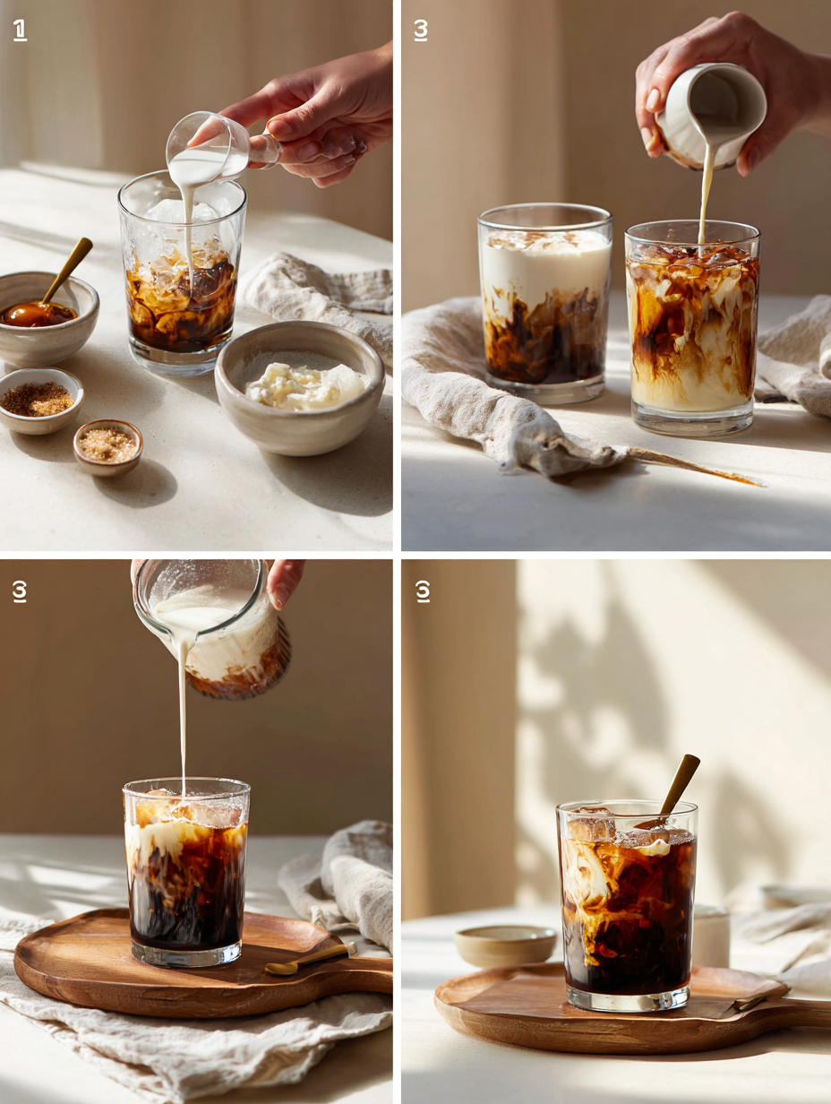 Step by step instructions for Indulge in the Richness of Vanilla Sweet Cream Cold Brew