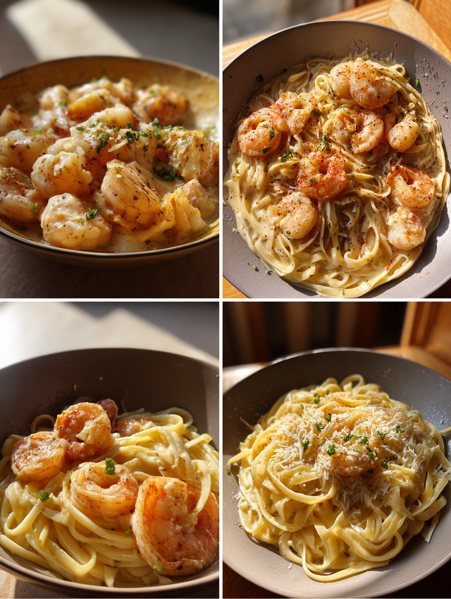 Steps for Fiery Cajun Shrimp Cream Linguine