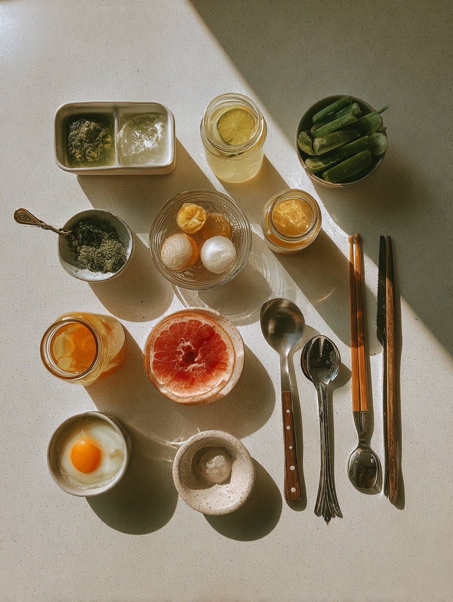 Ingredients for Cactus Water Lemonade Recipe Hydrating Drink