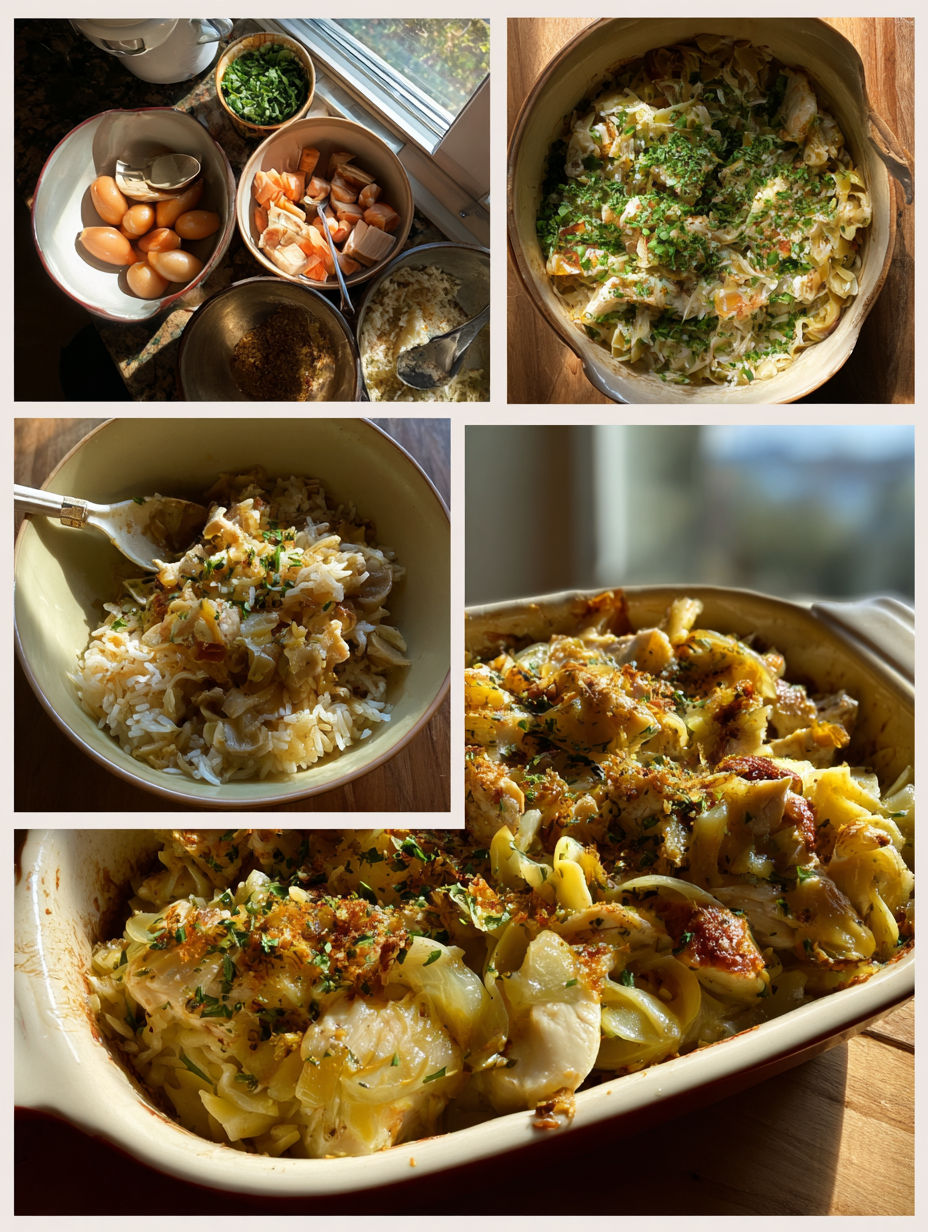 Steps for French Onion Chicken Rice Bake Comforting Weeknight Meal