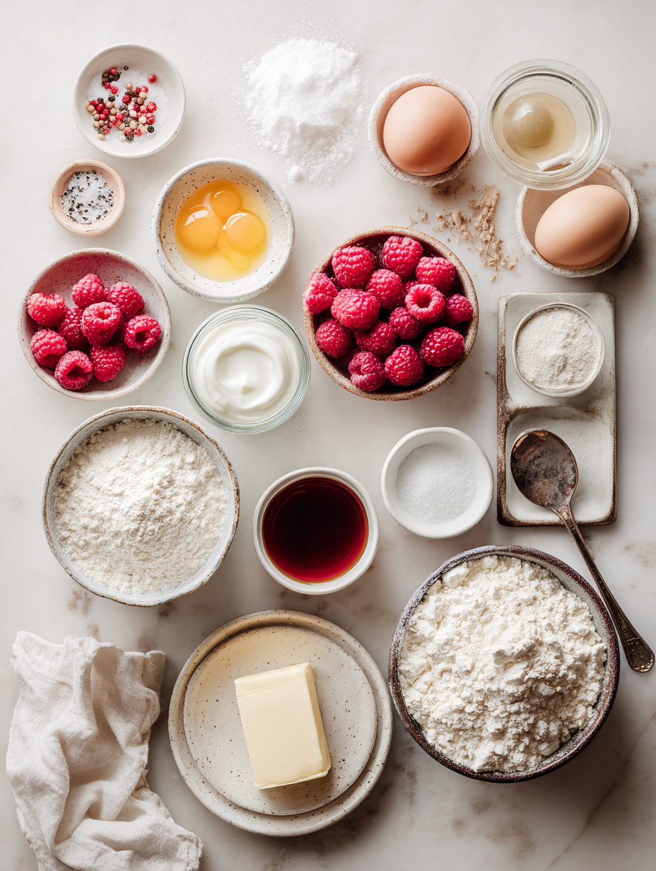 Ingredients for Raspberry Smoothie Recipe A Burst of Freshness in Every Sip
