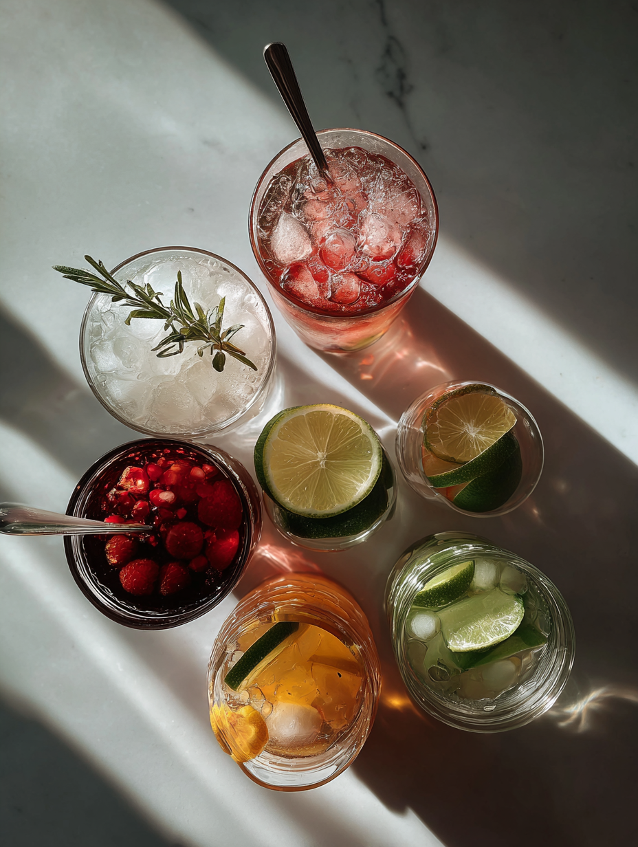 Ingredients for Coconut Lime Cooler Recipe TikTok Viral Mocktail