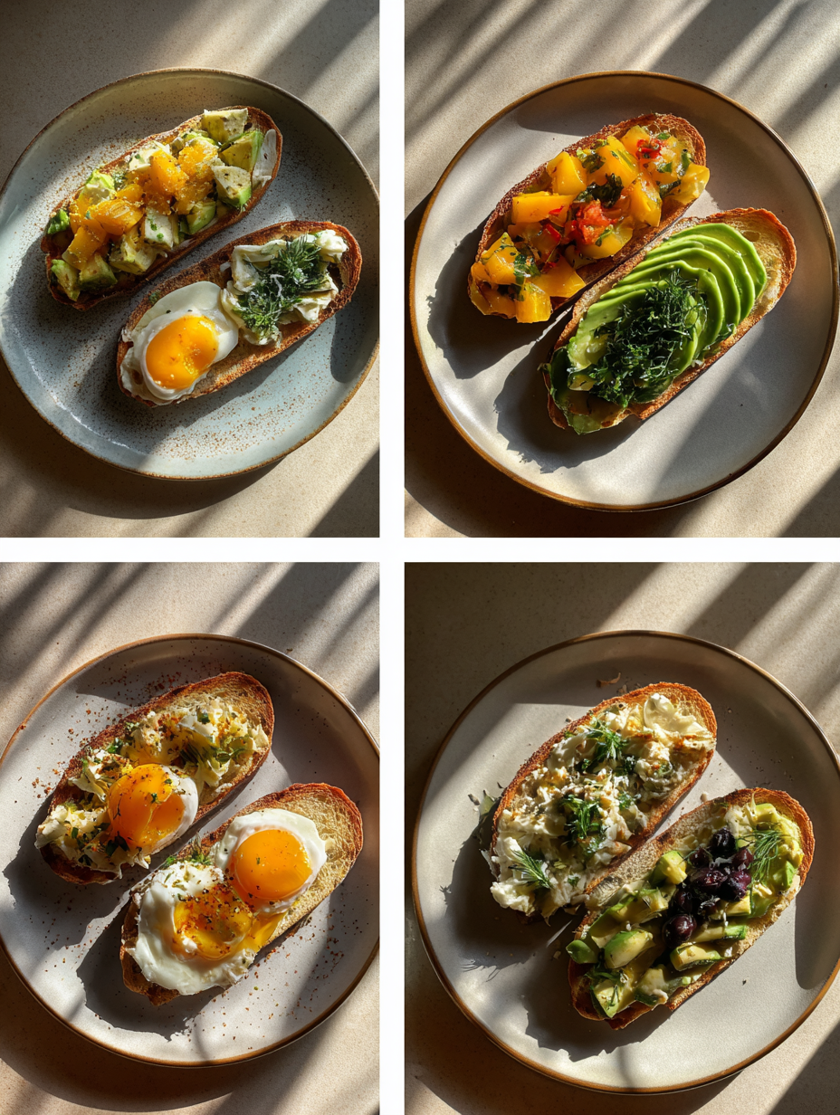 Steps for Smashed Egg Toast Recipe Viral TikTok Breakfast