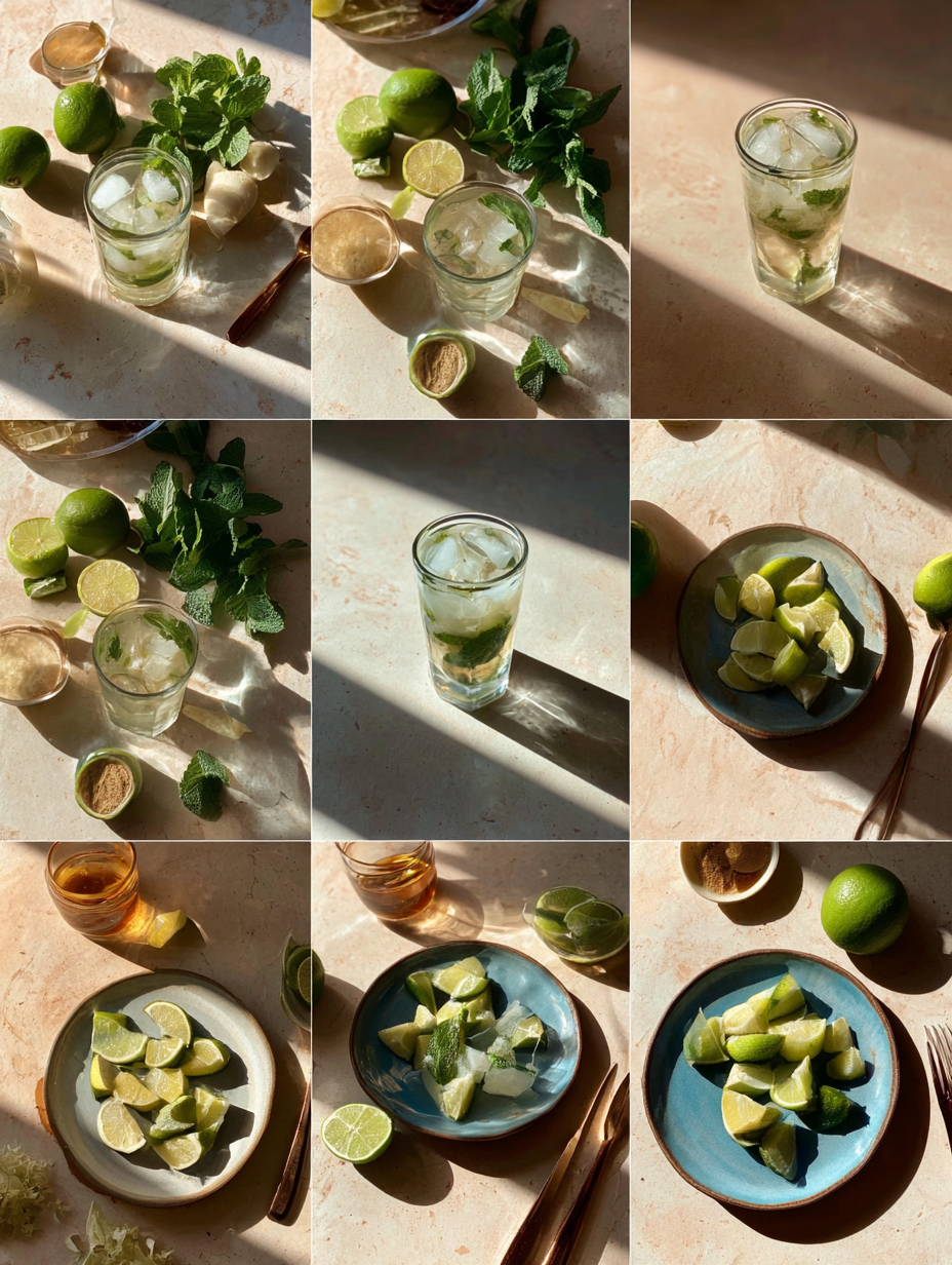 Steps for Virgin Mojito Mocktail Recipe Refreshing Mint Lime Drink