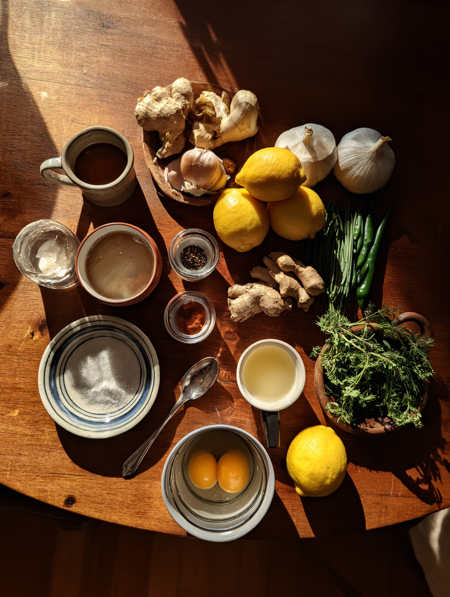 Ingredients for Jalapeño Lemonade Recipe Spicy Citrus Drink