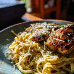Garlic Parmesan Chicken Cream Pasta