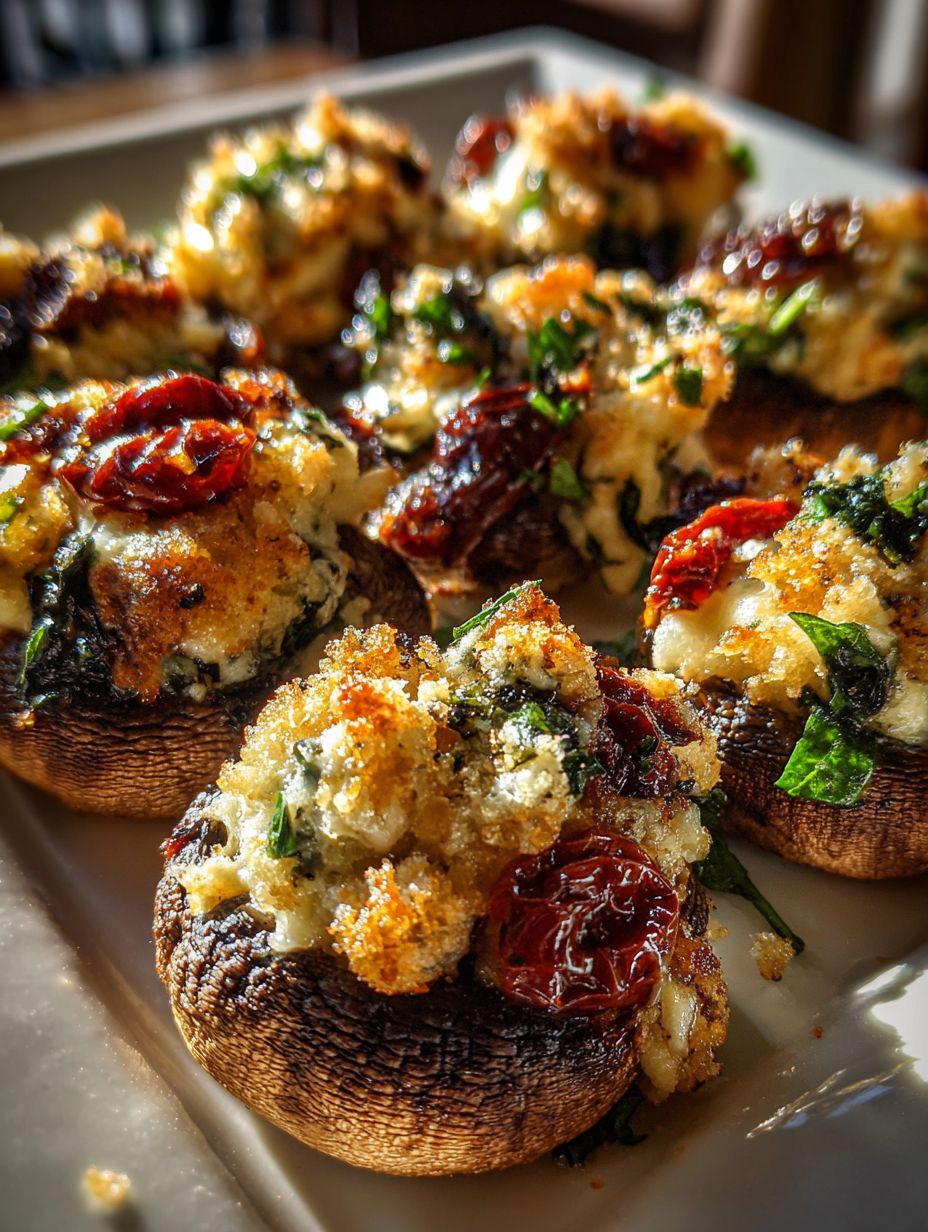 Boursin Stuffed Mushrooms Recipe Easy Party Appetizer