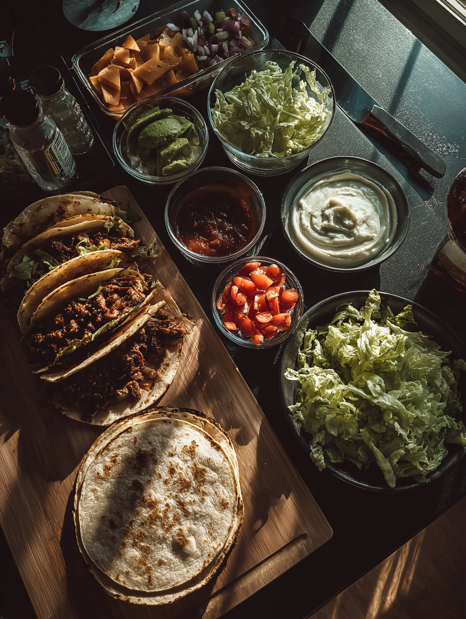 Ingredients for Birria Quesatacos Recipe Viral Mexican Dinner