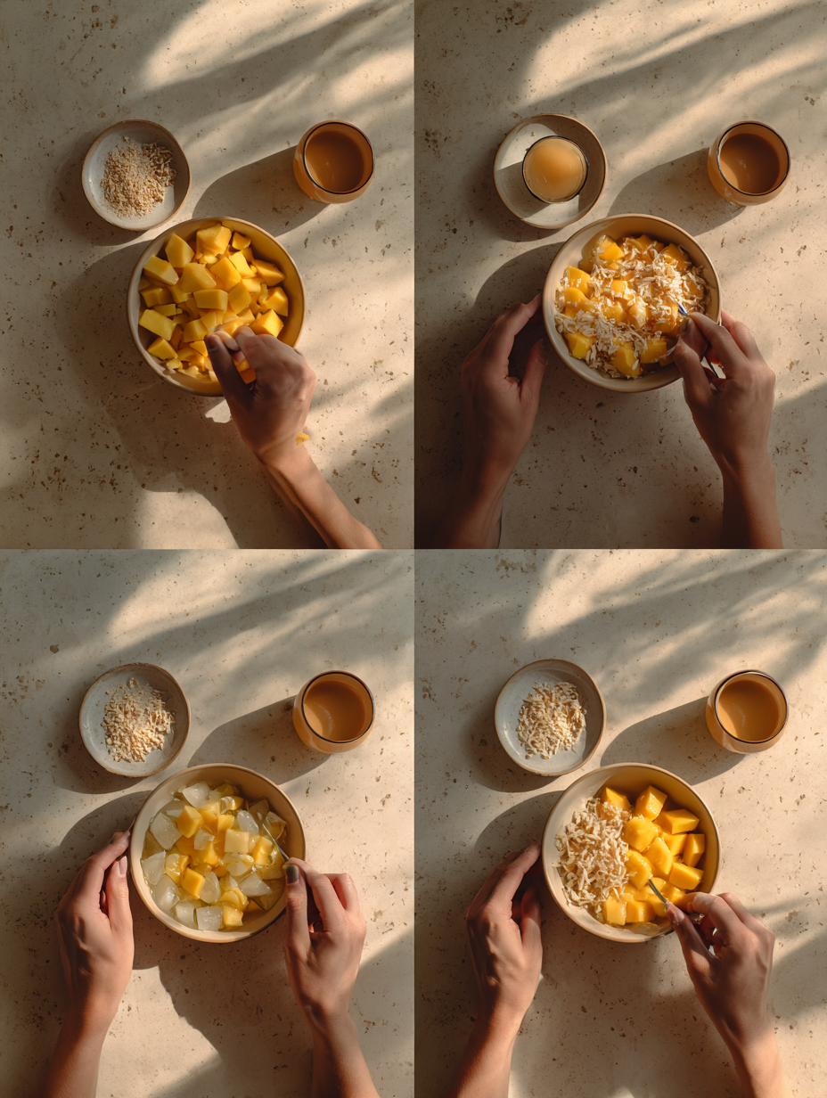 Steps for Mango Dirty Soda Recipe Tropical Sweet Drink