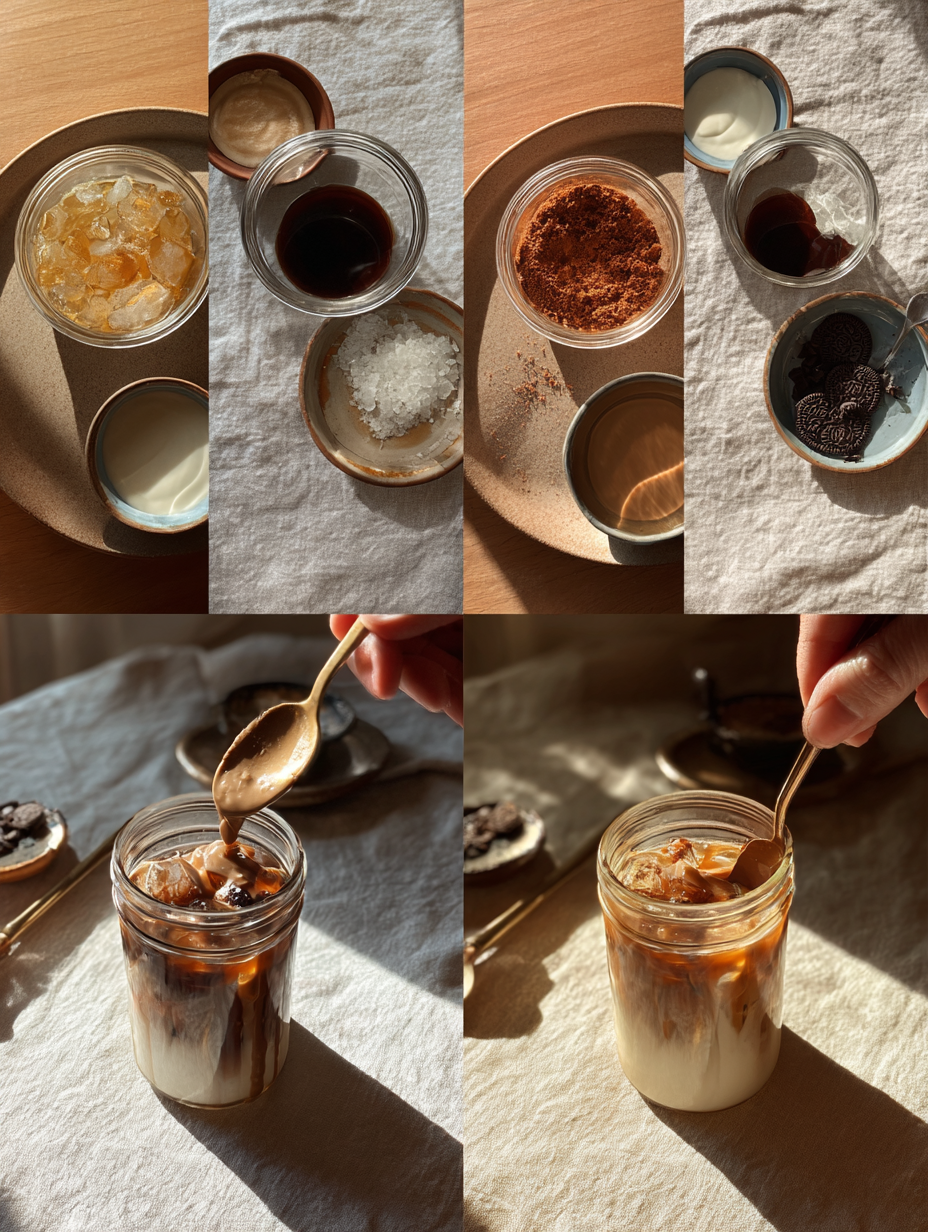 Steps for Oreo Iced Coffee Recipe