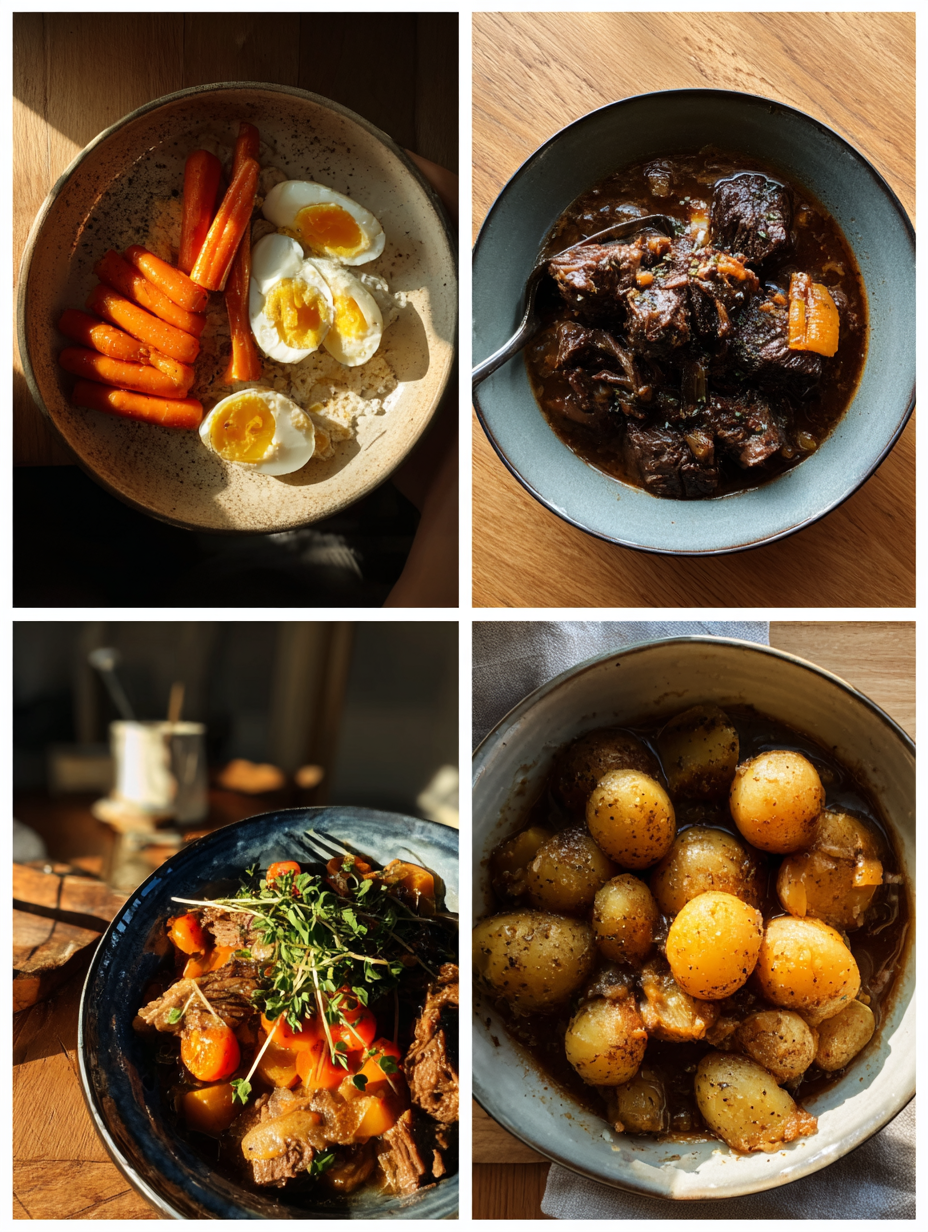 Steps for Old-Fashioned Slow-Cooked Beef Stew