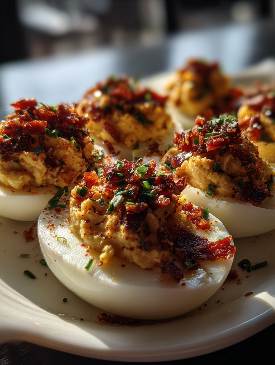 Chili Crisp Deviled Eggs Recipe Spicy Party Appetizer