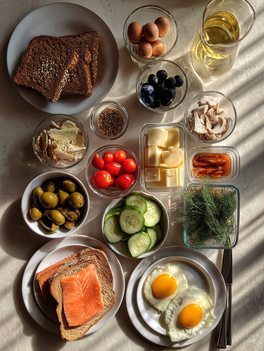 Ingredients for High Protein Tuna Melt Recipe Quick Healthy Lunch
