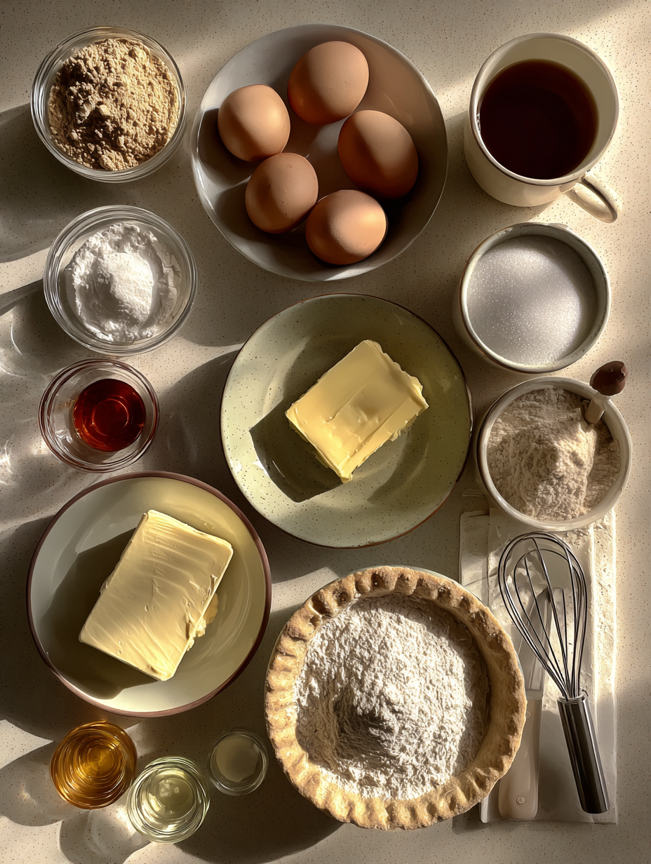 Ingredients for Banoffee Pie Recipe Easy No Bake British Dessert