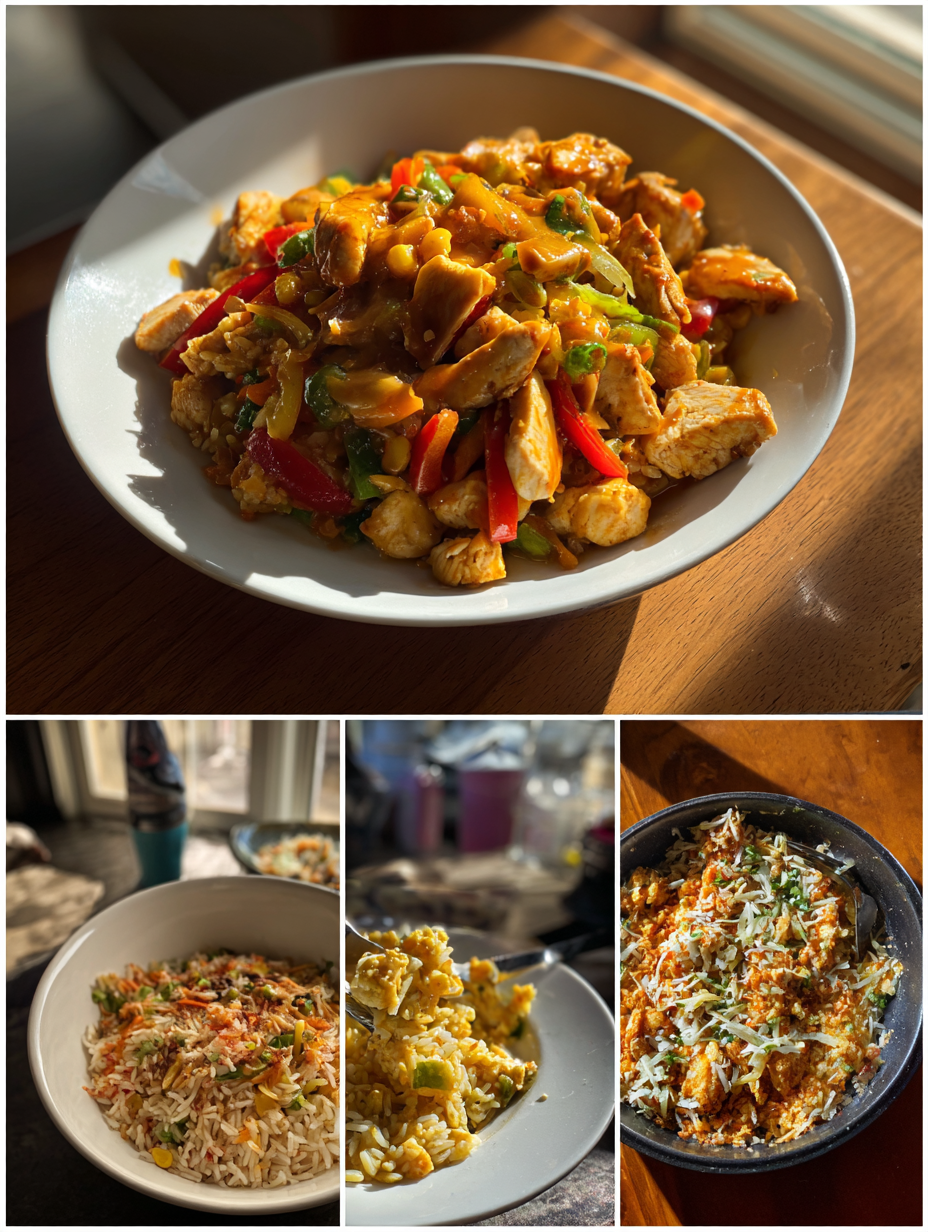 Steps for Chicken Fajita Rice Bowls Colorful and High Protein Meal